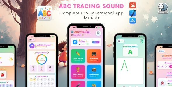 ABC Tracing Sound Fun : Complete iOS Educational App for Kids
