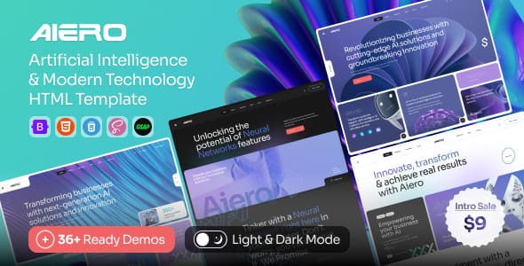Aiero - AI Agency & Technology HTML Template